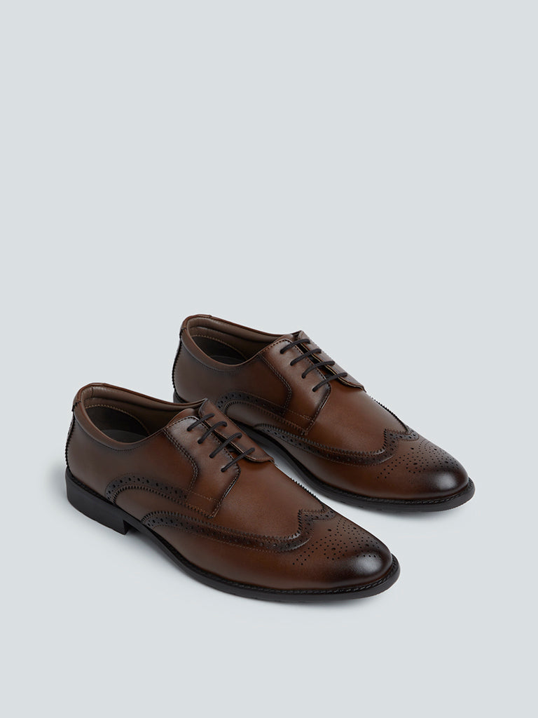 SOLEPLAY Dark Brown Lace-Up Brogues